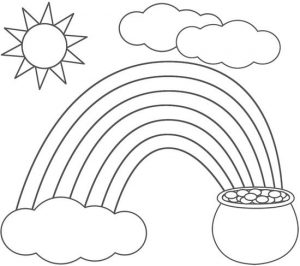 St Patrick’s Day Rainbow Coloring Pages